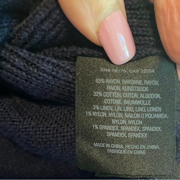 NWT Anthropologie Desmond Sweater Tunic Tank Top | Navy Blue | XS - Picture 8 of 11